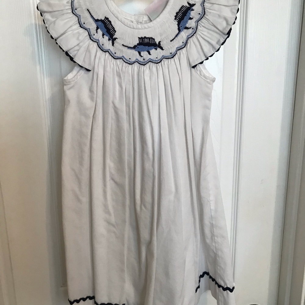 Shrimp & Grits Marlin Smocked Bishop